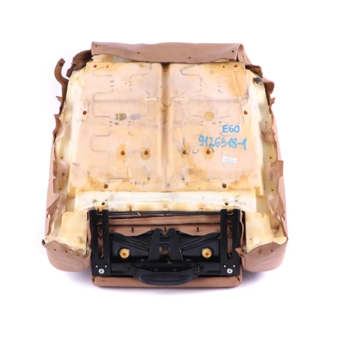 Front Left Right Sport Seat Leather Cover Panel Natural Brown to BMW 5 E60 E61 with Part number 9126318 BMW 5 E60 E61 Front Left Right Sport Seat Leather Cover Panel Natural Brown - SKU 9126318-1 - Part number 9126318