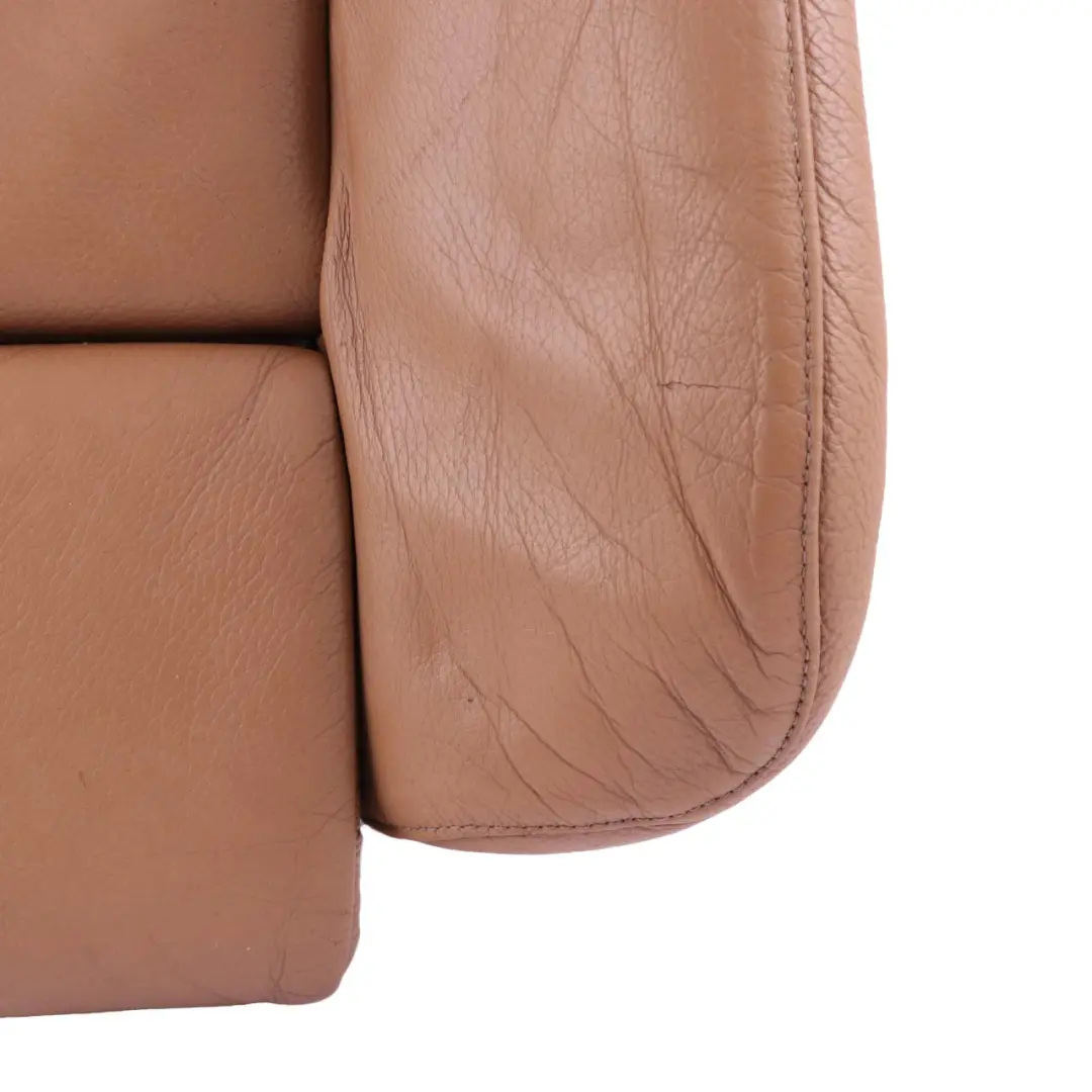 BMW 5 E60 E61 Front Left Right Sport Seat Leather Cover Panel Natural Brown - SKU 9126318-1 - Part number 9126318