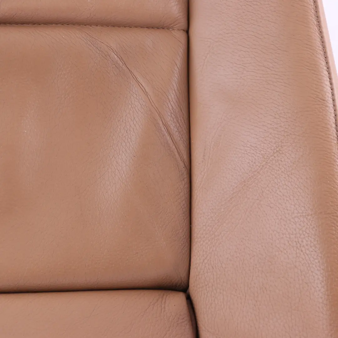 Front Left Right Sport Seat Leather Cover Panel Natural Brown to BMW 5 E60 E61 2 with Part number 9126318 BMW 5 E60 E61 2 Front Left Right Sport Seat Leather Cover Panel Natural Brown - SKU 9126318-2 - Part number 9126318