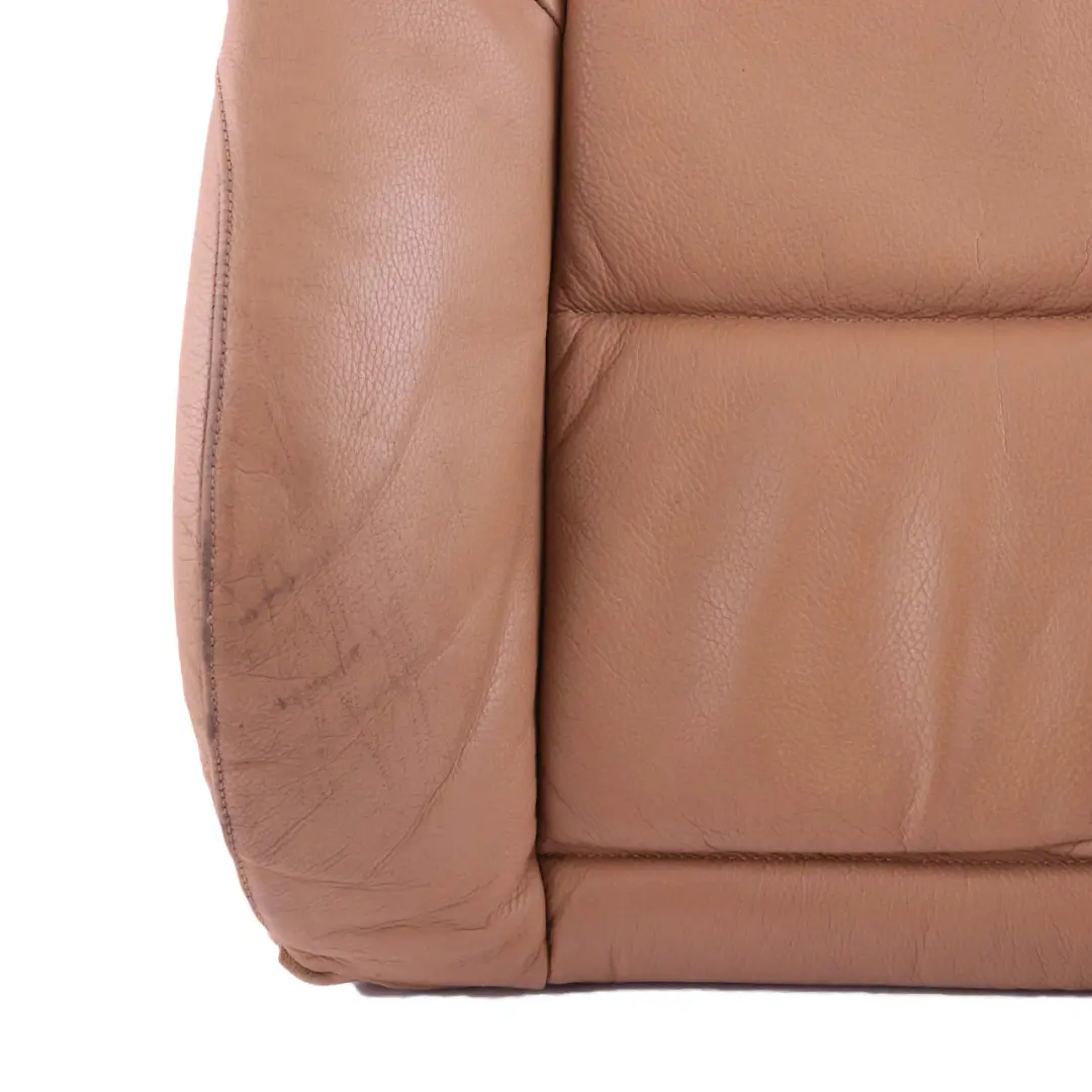 Front Sport Seat Backrest Leather Cover Panel Natural Brown to BMW 5 E60 E61 1 with Part number 9126327 BMW 5 E60 E61 1 Front Sport Seat Backrest Leather Cover Panel Natural Brown - SKU 9126327-1 - Part number 9126327