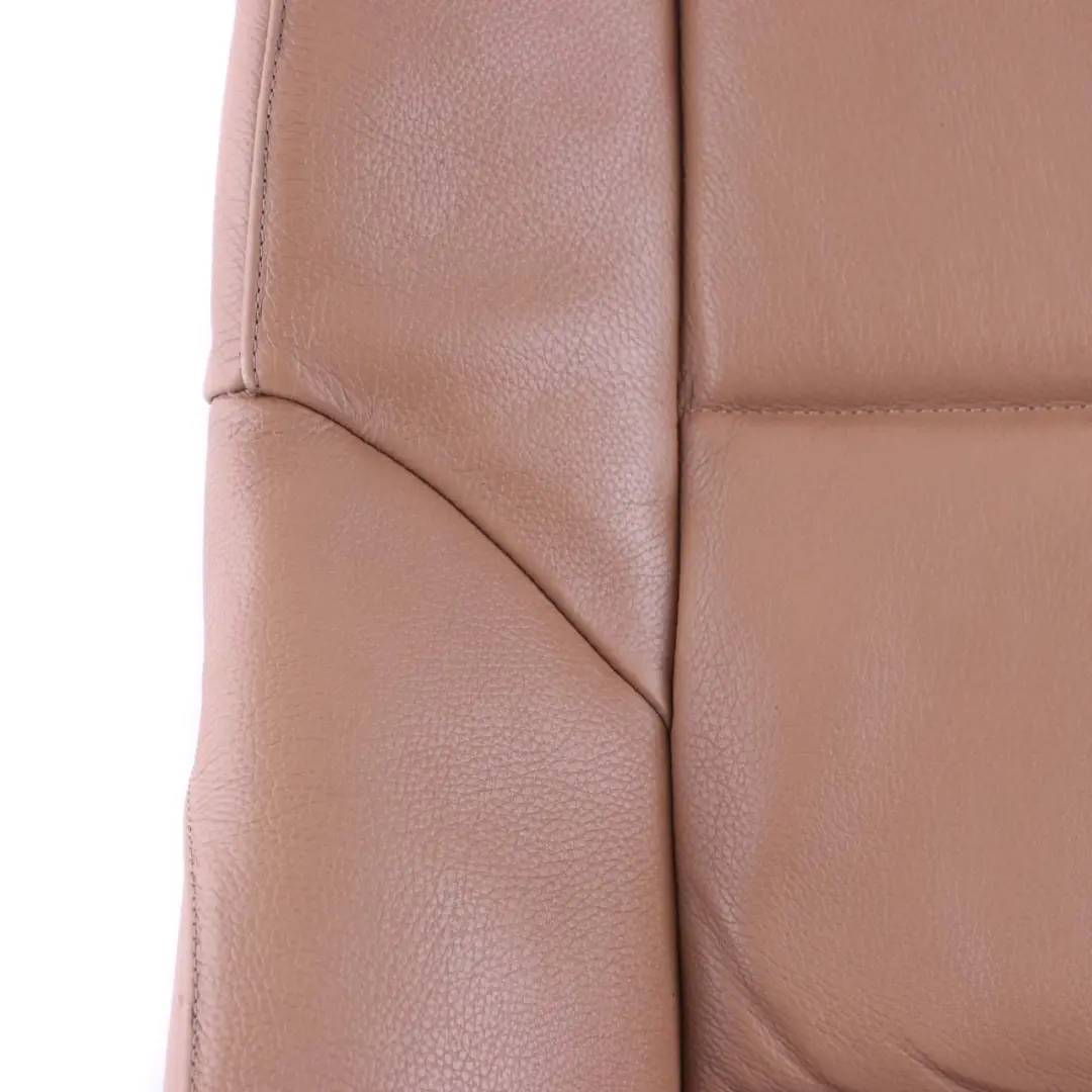 Front Sport Seat Backrest Leather Cover Panel Natural Brown to BMW 5 E60 E61 with Part number 9126327 BMW 5 E60 E61 Front Sport Seat Backrest Leather Cover Panel Natural Brown - SKU 9126327 - Part number 9126327