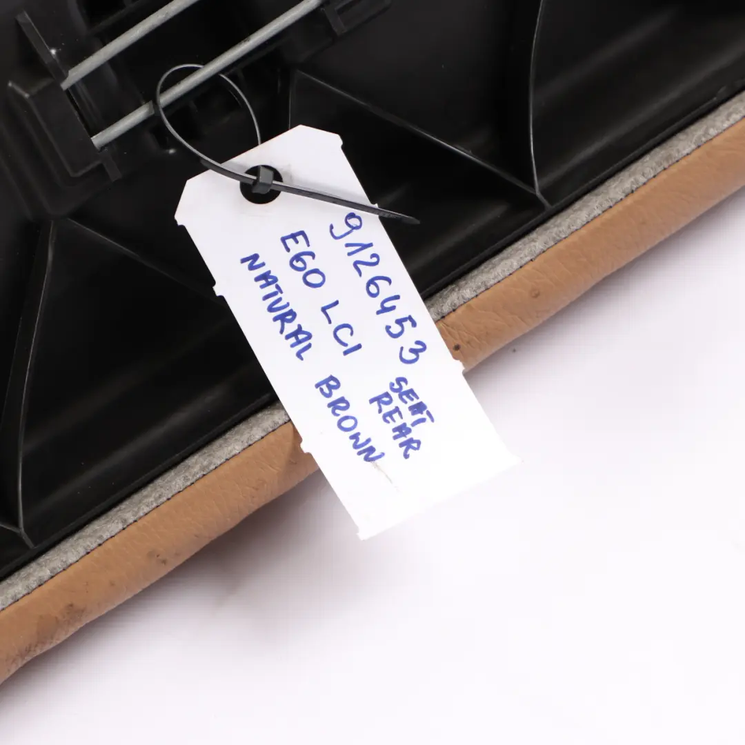 Leather Interior Rear Seat Sofa Couch Bench Natural Brown to BMW E60 LCI with Part number 7249419 BMW E60 LCI Leather Interior Rear Seat Sofa Couch Bench Natural Brown - SKU 9126453 - Part number 7249419