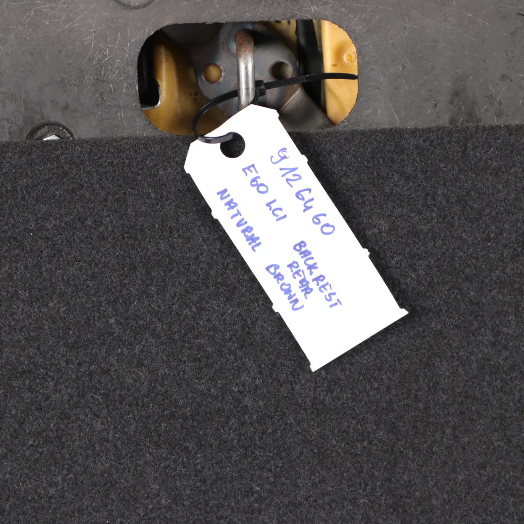 Interior Rear Seat Backrest Couch Cover Leather Natural Brown to BMW 5 E60 with Part number 9126460 BMW 5 E60 Interior Rear Seat Backrest Couch Cover Leather Natural Brown - SKU 9126460 - Part number 9126460