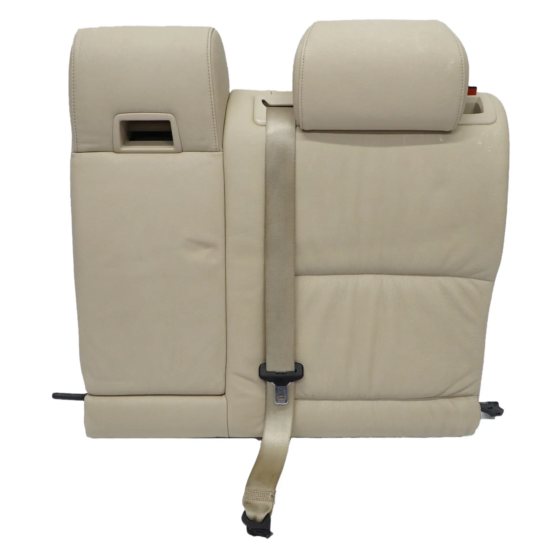 BMW E61 Touring Schienale posteriore sinistro Coprisedile Crema Beige Pelle