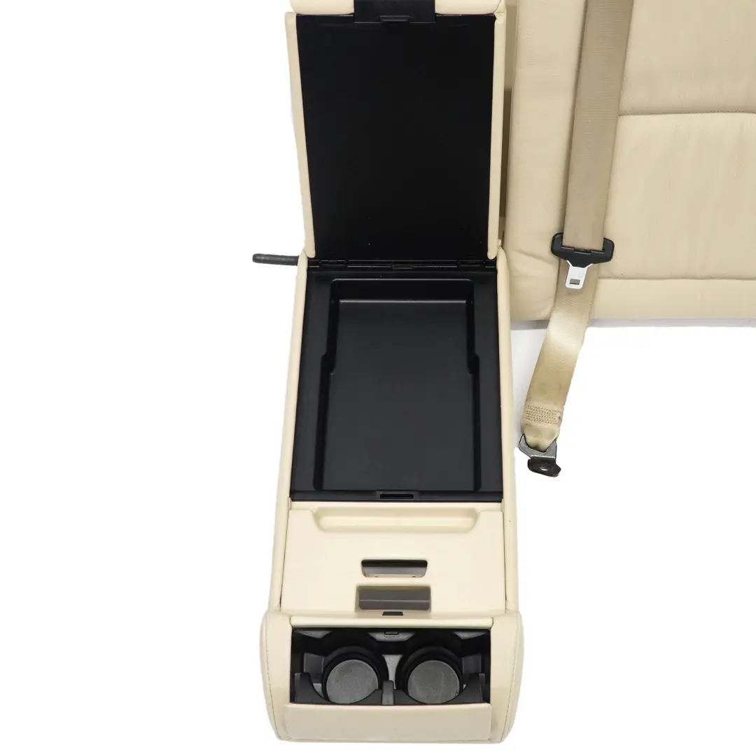 BMW E61 Touring Housse de dossier du siège arrière gauche en cuir beige crème - SKU 9126499 - Numéro de pièce 9126499