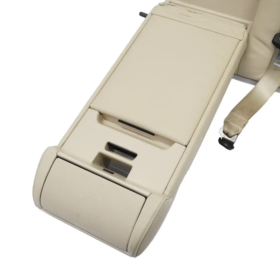 BMW E61 Touring Backrest Rear Left N/S Seat Back Cover Cream Beige Leather - SKU 9126499 - Part number 9126499