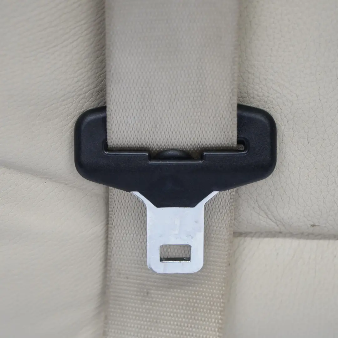 BMW E61 Touring Backrest Rear Left N/S Seat Back Cover Cream Beige Leather - SKU 9126499 - Part number 9126499
