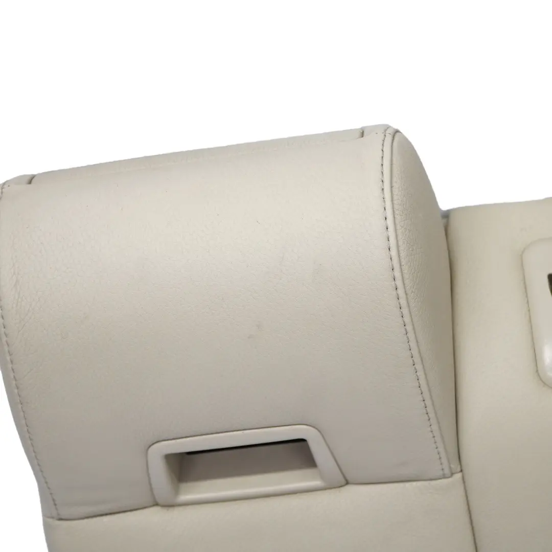 BMW E61 Touring Backrest Rear Left N/S Seat Back Cover Cream Beige Leather - SKU 9126499 - Part number 9126499