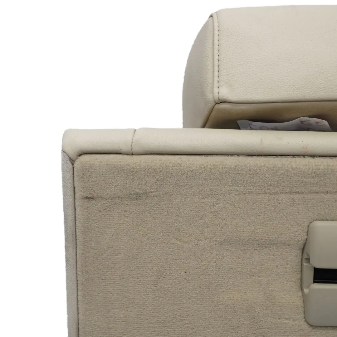 BMW E61 Touring Schienale posteriore destro Coprisedile Crema Beige Pelle - SKU 9126500 - Numero di parte 9126500