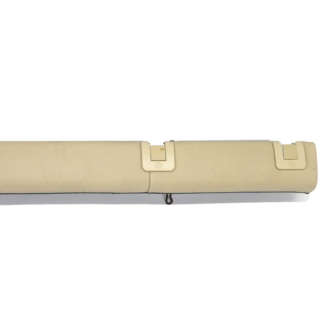 BMW E61 Touring Rear Seat Isofix Base Cover Strip Cream Beige Leather - SKU 9126505 - Part number 9126505