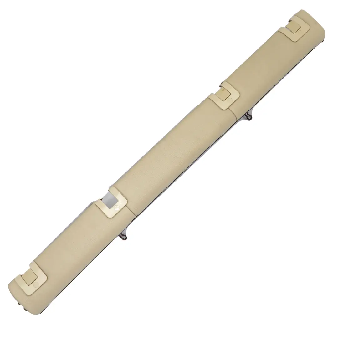 BMW E61 Touring Rear Seat Isofix Base Cover Strip Cream Beige Leather - SKU 9126505 - Part number 9126505