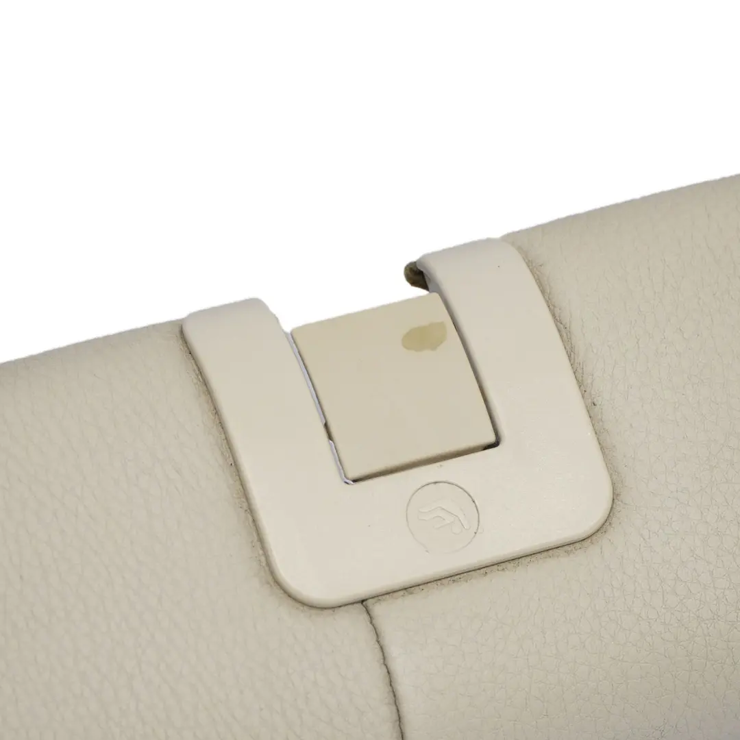 BMW E61 Touring Rear Seat Isofix Base Cover Strip Cream Beige Leather - SKU 9126505 - Part number 9126505