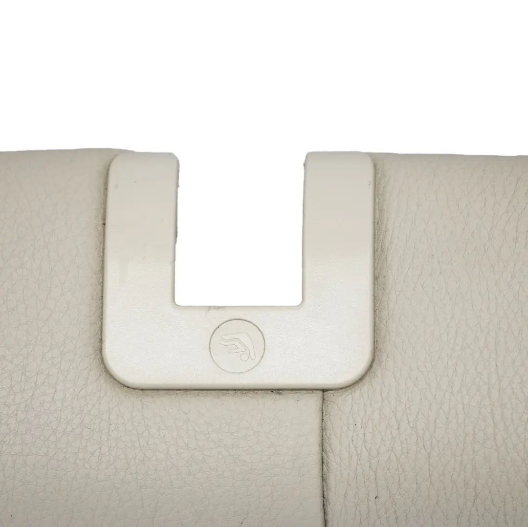 BMW E61 Touring Rear Seat Isofix Base Cover Strip Cream Beige Leather - SKU 9126505 - Part number 9126505