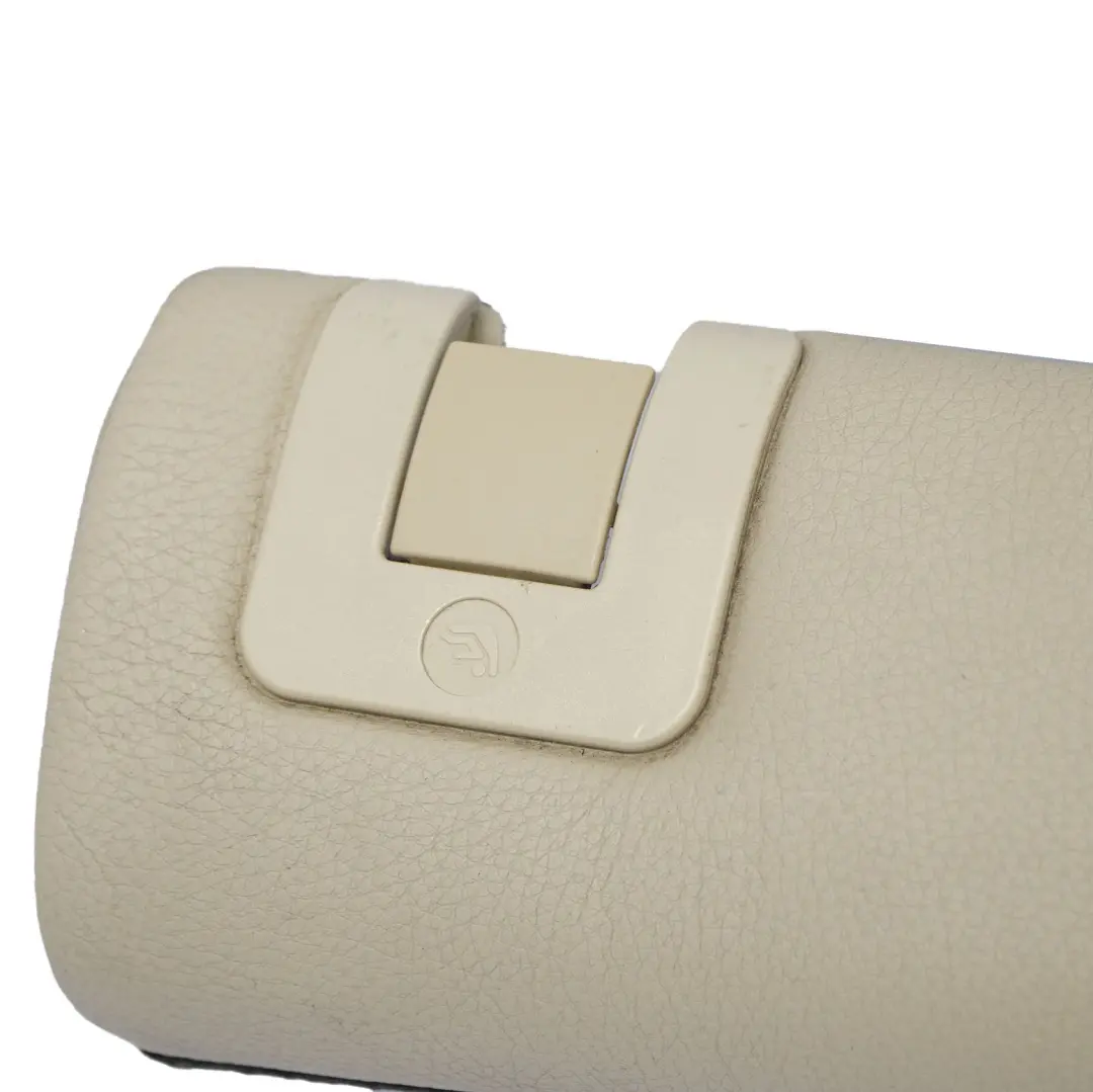 BMW E61 Touring Rear Seat Isofix Base Cover Strip Cream Beige Leather - SKU 9126505 - Part number 9126505