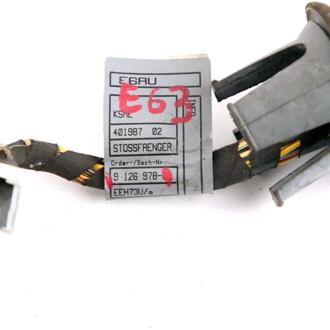 6er E63 E64 LCI Heckstoßstange PDC Kabel Kabelsatz Kabel Parksensors für BMW mit Teilenummer 9126978 BMW 6er E63 E64 LCI Heckstoßstange PDC Kabel Kabelsatz Kabel Parksensors - SKU 9126978 - Teilenummer 9126978