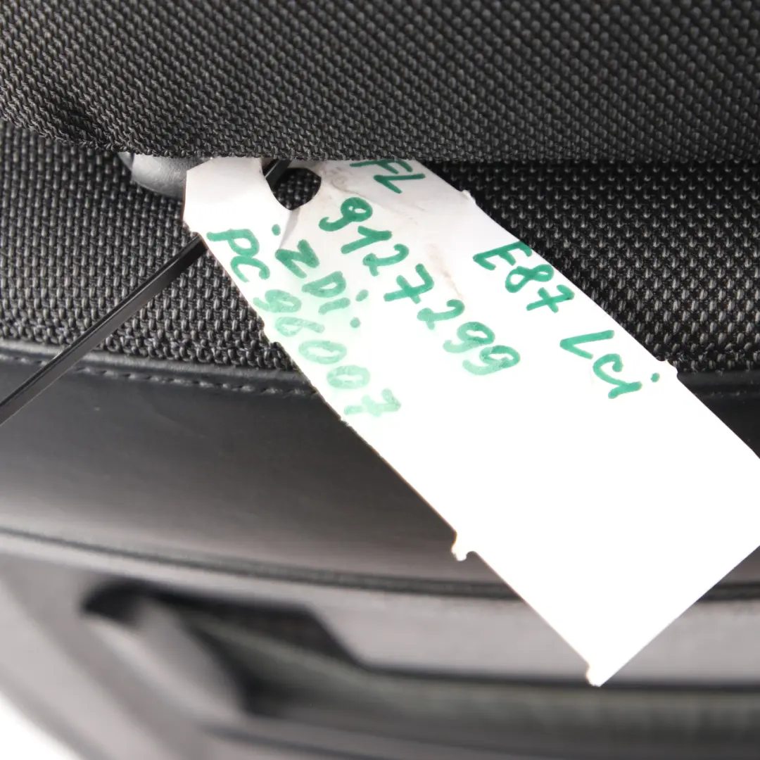 BMW E87 LCI Asiento Deportivo Delantero Izquierdo Cuero Pearlpoint Antracita - SKU 9127299 - Número de pieza 91273299