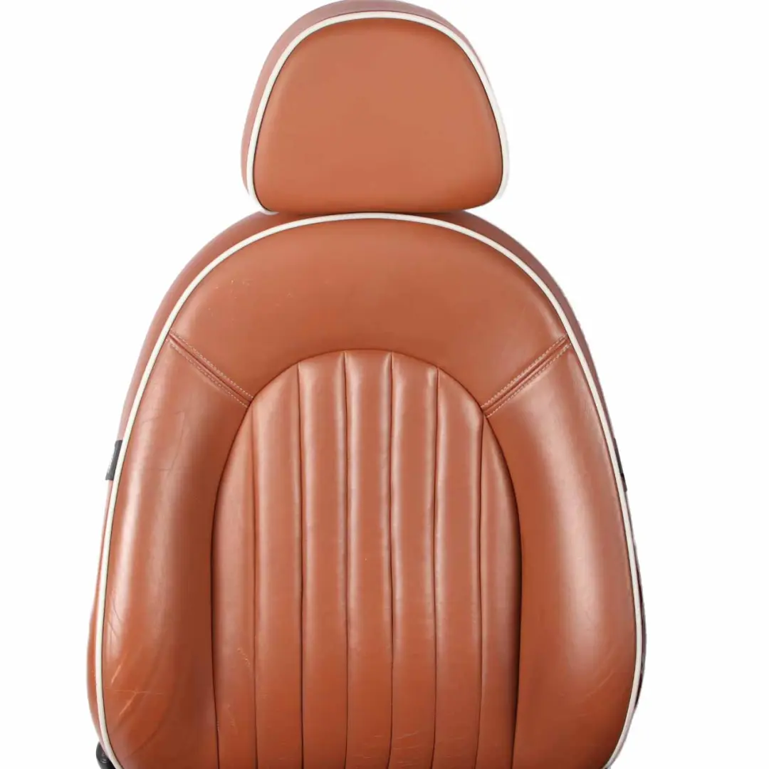  Seats Mini Cooper R52 Sport Malt Brown Leather English Front Rear Seat Sidewalk - SKU 9128200 - Part number 9128200