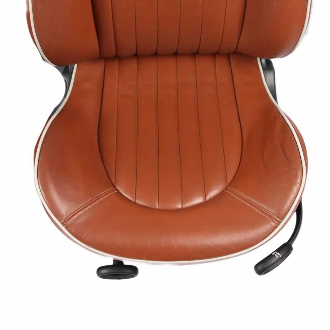  Seats Mini Cooper R52 Sport Malt Brown Leather English Front Rear Seat Sidewalk - SKU 9128200 - Part number 9128200
