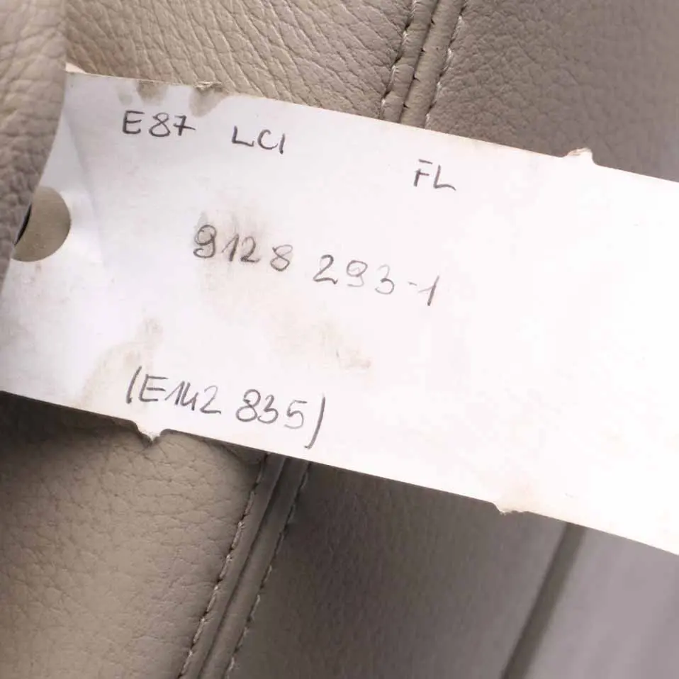 Leather Boston Interior Front Left N/S Seat Passenger to BMW E87 LCI Sport with Part number 9128293 BMW E87 LCI Sport Leather Boston Interior Front Left N/S Seat Passenger - SKU 9128293-1 - Part number 9128293