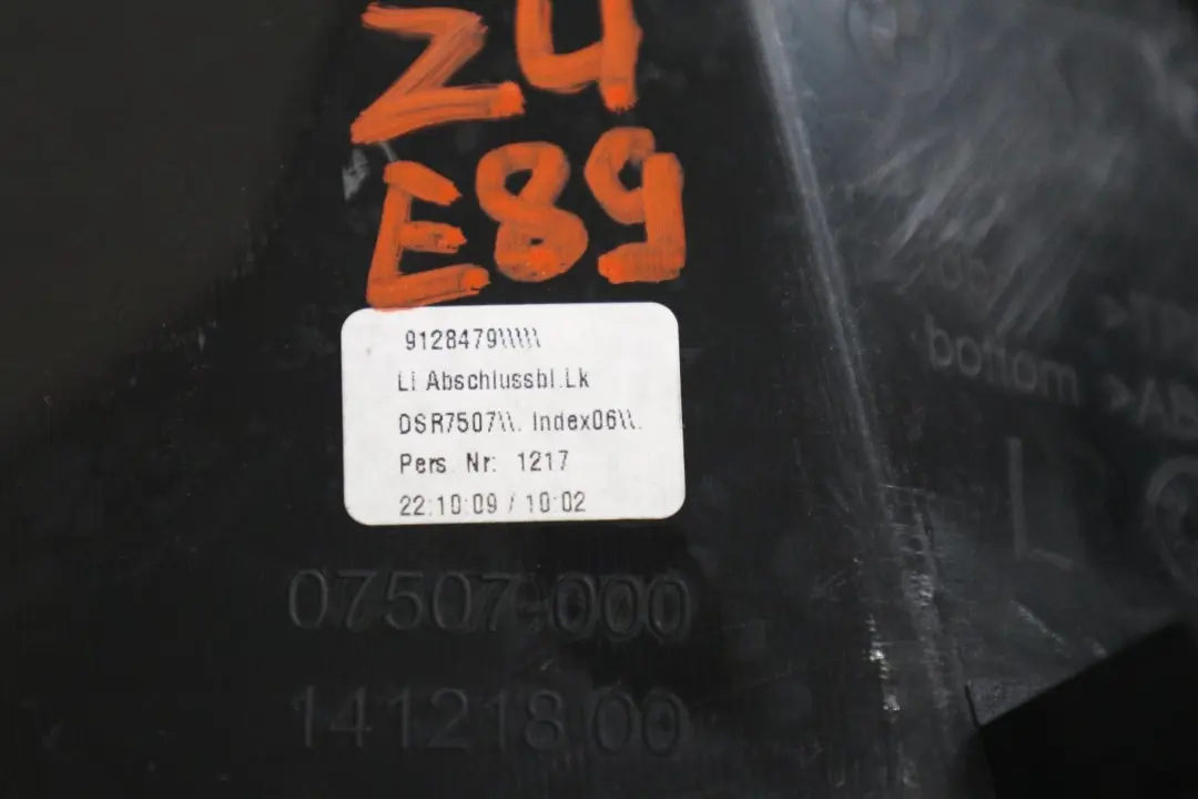 BMW Z4 E89 Blende links 5171 - SKU 9128479 - Teilenummer 8208479