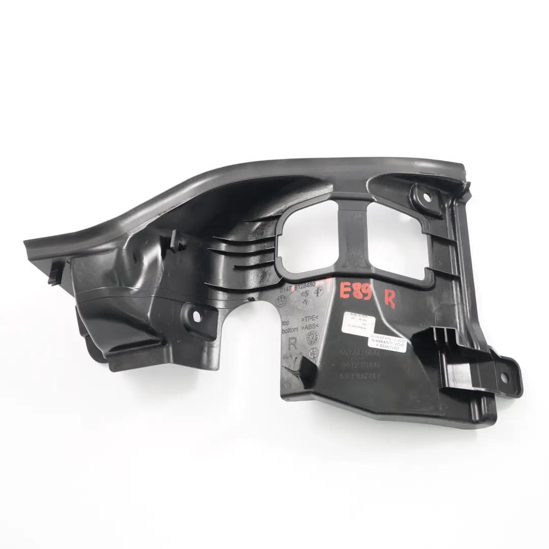 Verkleidung der Kofferraumhaube Innenraum Rechts für BMW Z4 E89 Roadster mit Teilenummer 9128480 BMW Z4 E89 Roadster Verkleidung der Kofferraumhaube Innenraum Rechts - SKU 9128480-1 - Teilenummer 9128480