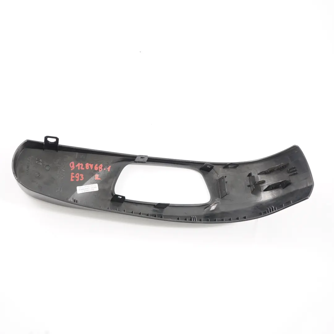 Rivestimento Sedili BMW E93 Rivestimento Esterno Destro Pannello Copertura Nero per con numero di parte 9128768 Rivestimento Sedili BMW E93 Rivestimento Esterno Destro Pannello Copertura Nero - SKU 9128768-2 - Numero di parte 9128768
