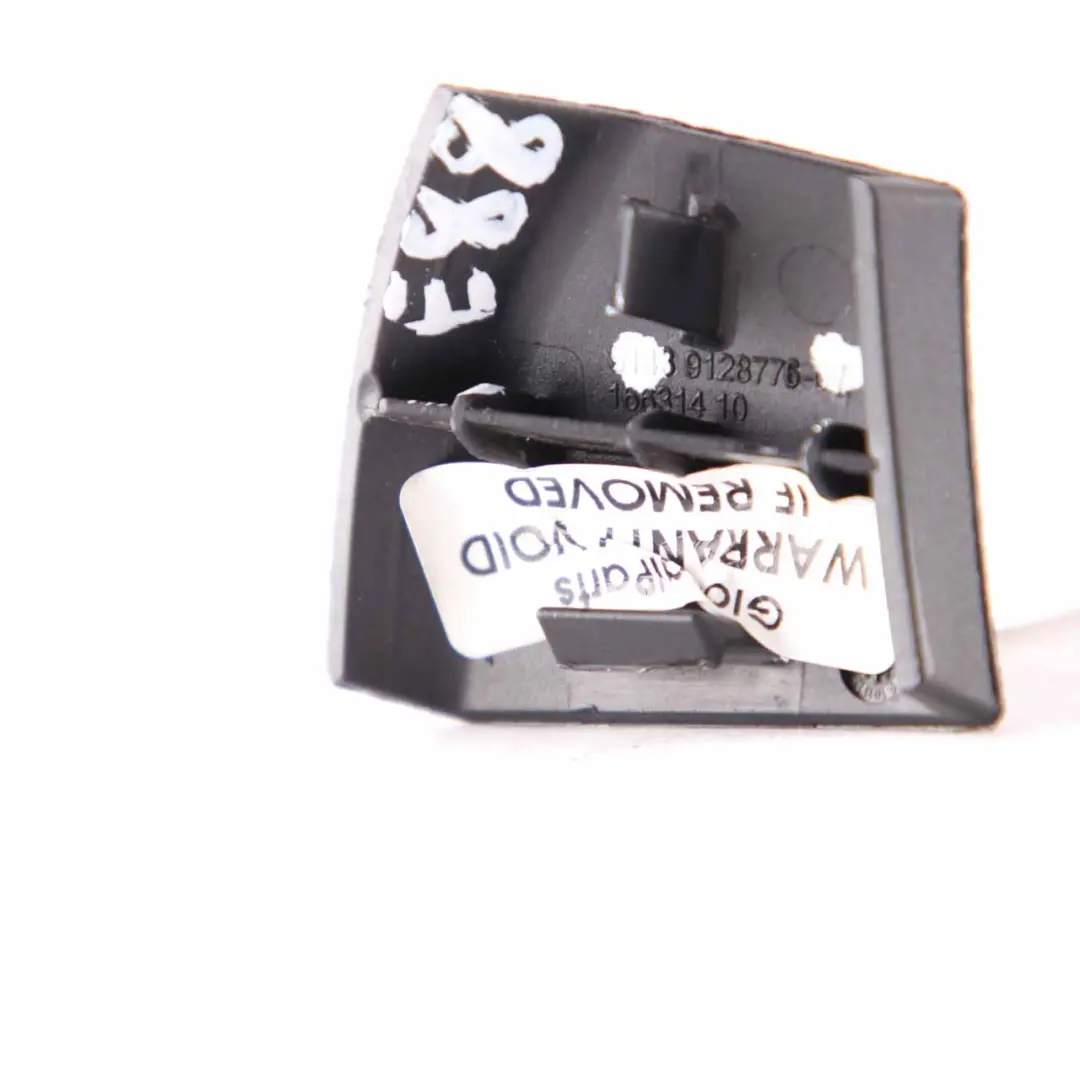 Belt Cover Trim Rear Right O/S Black to BMW E88 Seat with Part number 9128776 BMW E88 Seat Belt Cover Trim Rear Right O/S Black - SKU 9128776 - Part number 9128776