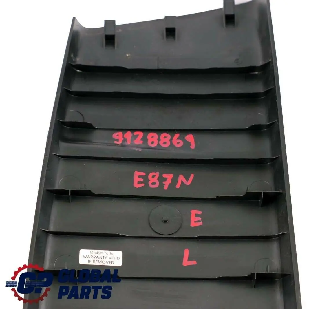 BMW 1 Series E87 LCI Column B Pillar Bottom Left Cover N/S Black 9128867 - SKU 9128869 - Part number 9128869