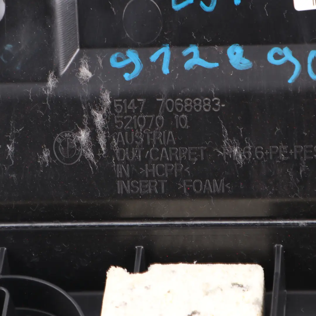 Front Trunk Floor Boot Compartment Trim Panel Grau Grey to BMW E91 Touring with Part number 9128905 BMW E91 Touring Front Trunk Floor Boot Compartment Trim Panel Grau Grey - SKU 9128905-3 - Part number 9128905