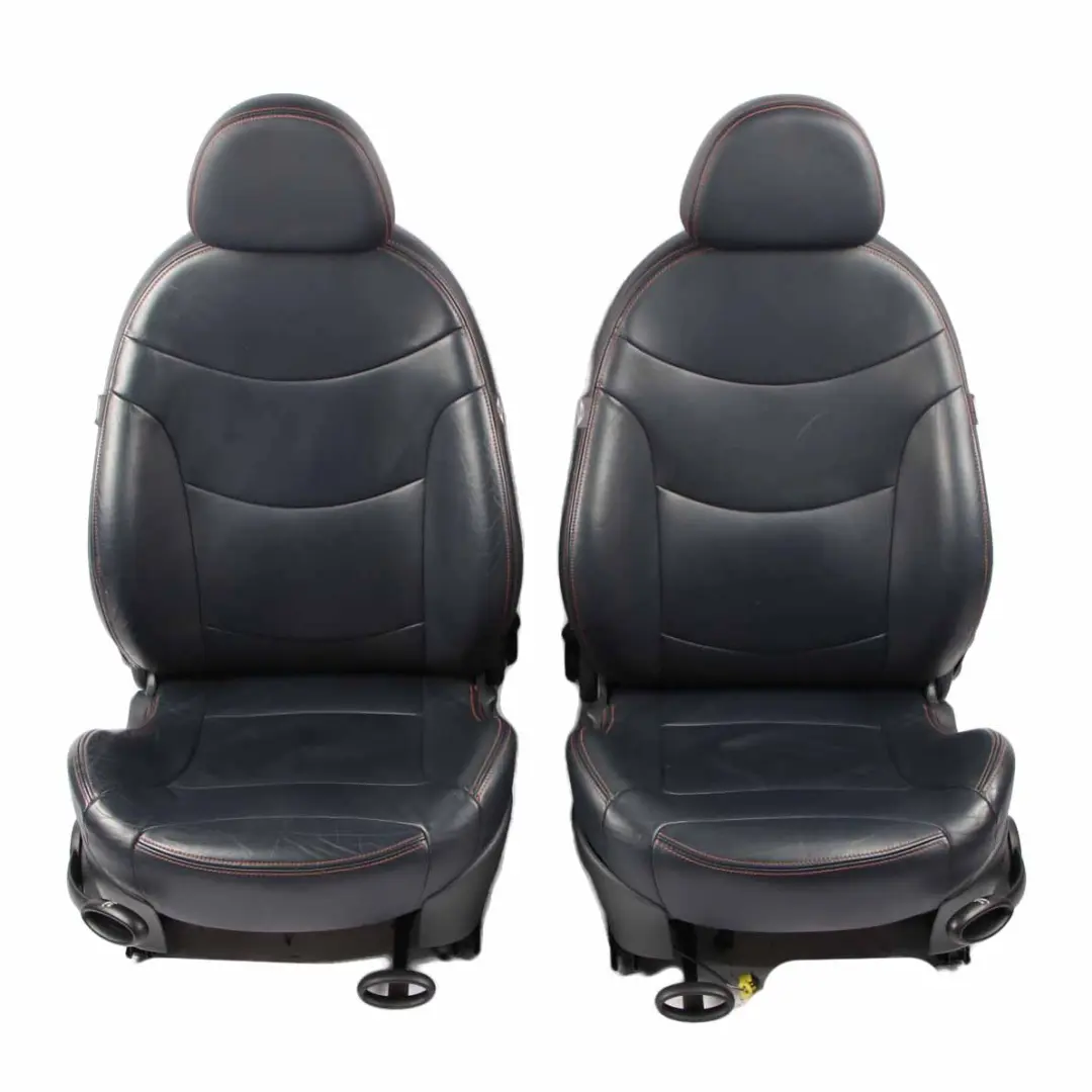Leather Seats Mini R52 Convertible Sport Front Rear Right Left Seat Orange Seam to with Part number 9128973 Leather Seats Mini R52 Convertible Sport Front Rear Right Left Seat Orange Seam - SKU 9128973-1 - Part number 9128973