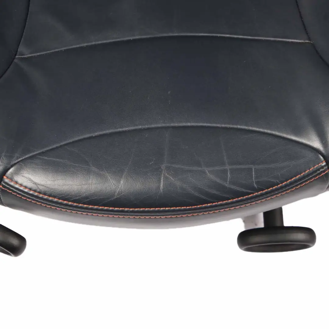 Leather Seats Mini R52 Convertible Sport Front Rear Right Left Seat Orange Seam to with Part number 9128973 Leather Seats Mini R52 Convertible Sport Front Rear Right Left Seat Orange Seam - SKU 9128973-1 - Part number 9128973