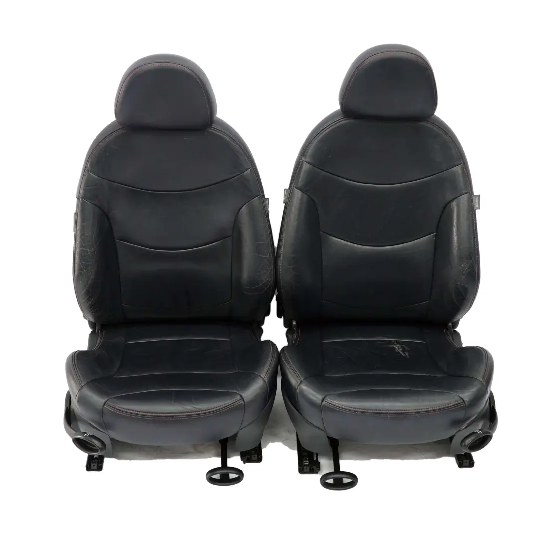 Mini Cooper R50 R52 Sport Sitze Leder Sitz Rechts Links Dark Blue Naht Orange - SKU 9128973 - Teilenummer 9128973