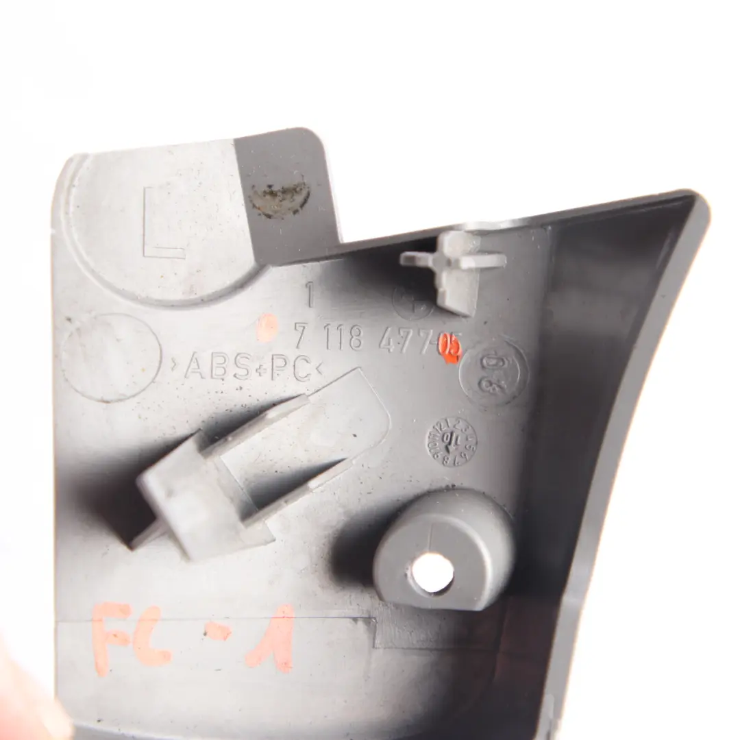 Inner Trim Cover Front Left Alaska Grey to BMW E81 E88 Seat with Part number 7118477 BMW E81 E88 Seat Inner Trim Cover Front Left Alaska Grey - SKU 9129291 - Part number 7118477