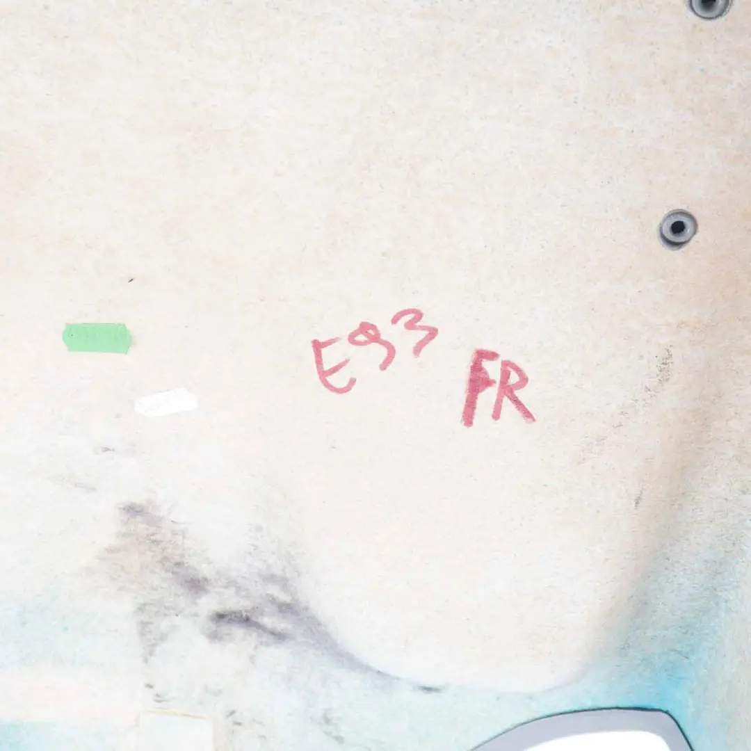  Respaldo Asiento BMW E93 Delantero Derecho Recubrimiento Panel Trasero Gris - SKU 9129408 - Número de pieza 9129408