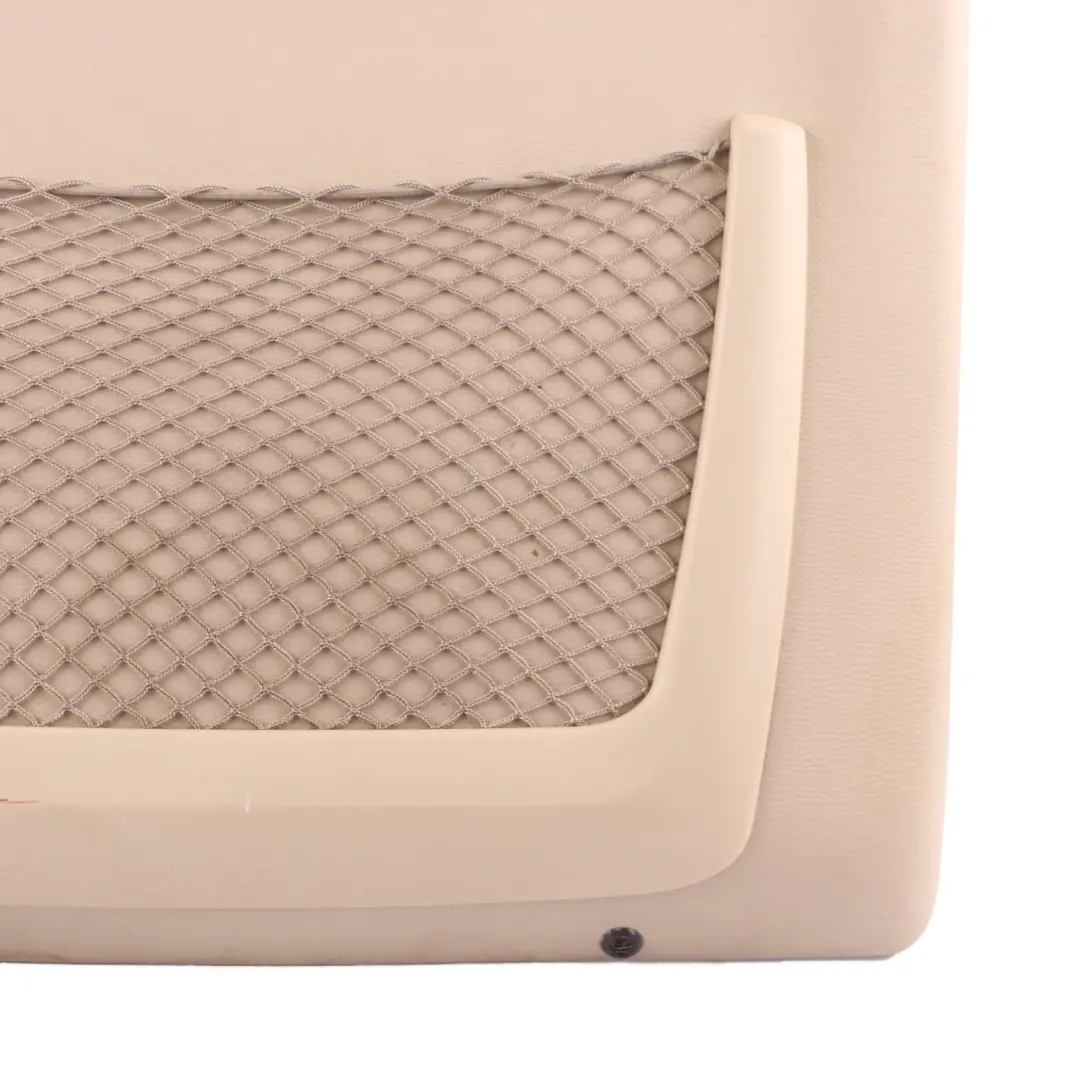 BMW 3 Series E93 Rear Panel Front Seat Panel With Net Bag Cremebeige - SKU 9129409-1 - Part number 9129409