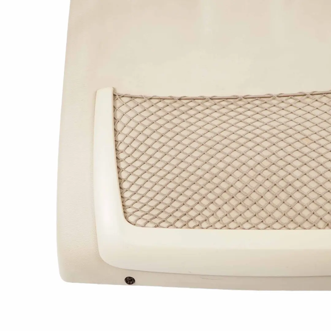 BMW E93 Cabrio Vordersitz Sitz Rechts Rückwand Blende mit Tasche Creambeige - SKU 9129410 - Teilenummer 9129410