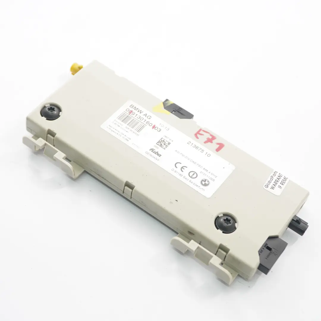 BMW X6 E71 Antenna Amplifier Diversity Control Unit Module 868 MHZ - SKU 9130160 - Part number 9130160