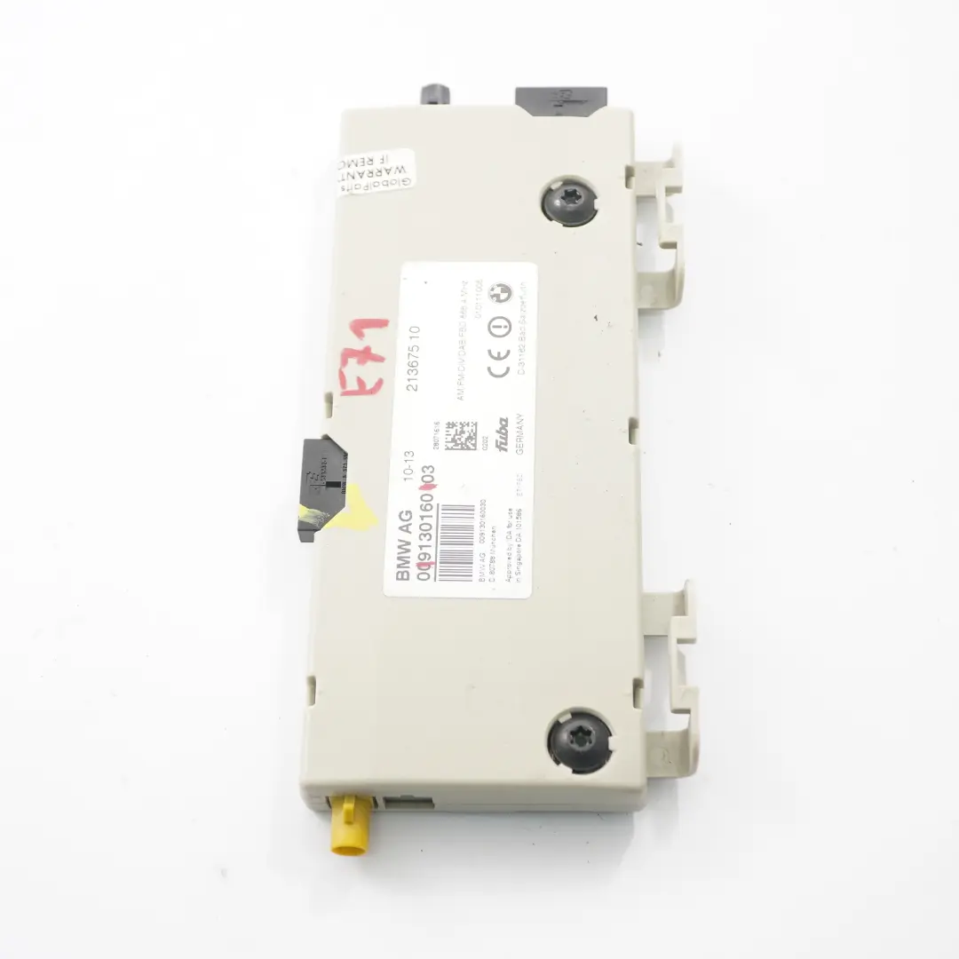 Antena Amplificador Diversity Control Unit Módulo 868 MHZ para BMW X6 E71 con número de pieza 9130160 BMW X6 E71 Antena Amplificador Diversity Control Unit Módulo 868 MHZ - SKU 9130160 - Número de pieza 9130160