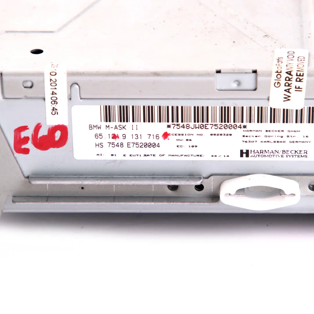 BMW 5 6 E60 E61 E63 E64 M-ASK M-Audio CD Radio System Controller - SKU 9131716 - Part number 9131716