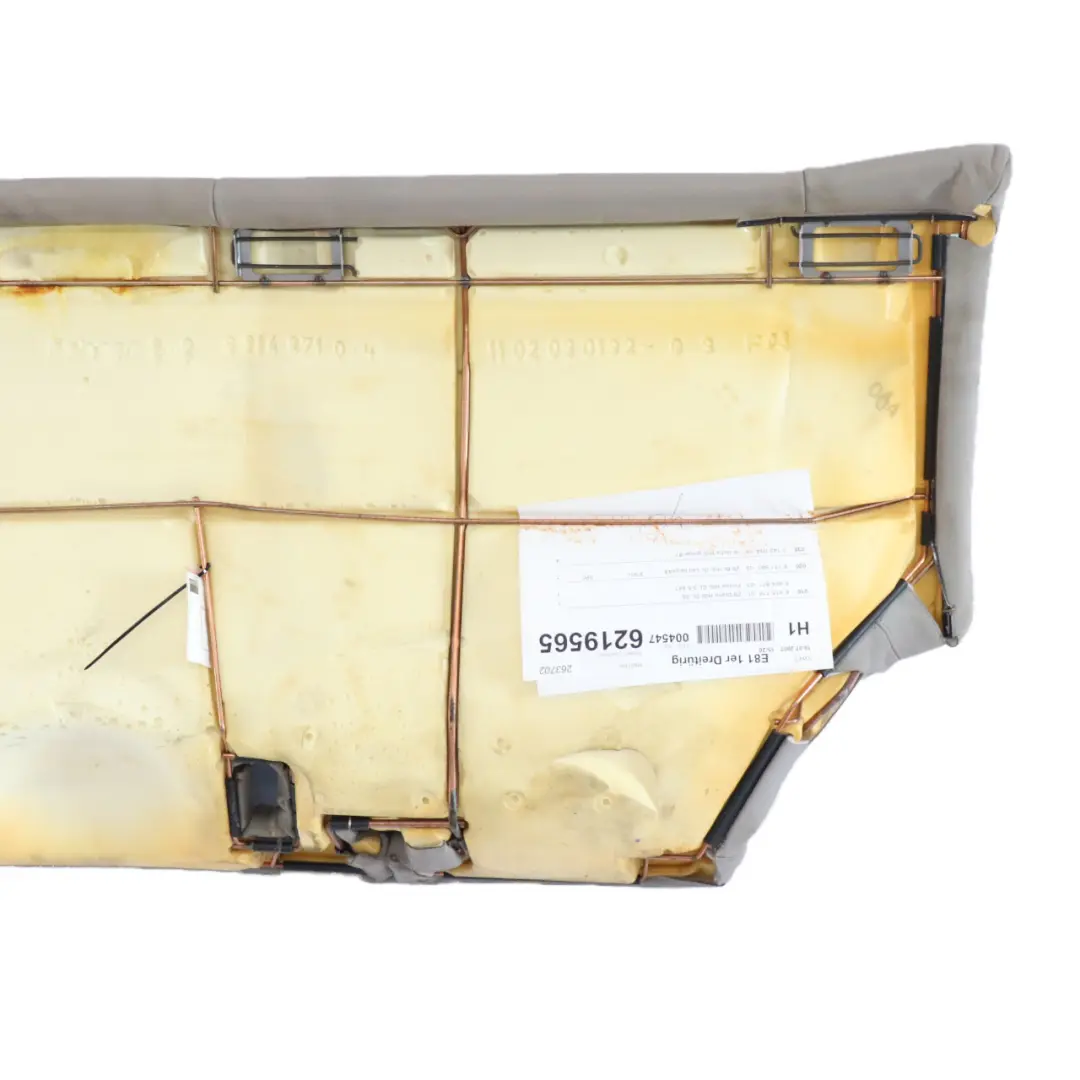 BMW E81 Funda Interior Banco Asiento Trasero Cuero Beige Boston - SKU 9131881 - Número de pieza 9131881