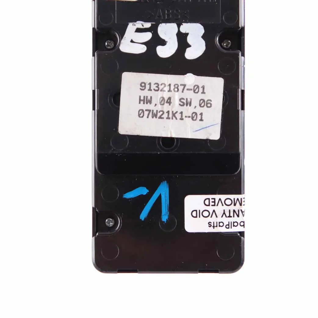 Finestrino Interruttore Alzacristalli Piegatura Elettrica Nero per BMW E89 E93 con numero di parte 9217371 BMW E89 E93 Finestrino Interruttore Alzacristalli Piegatura Elettrica Nero - SKU 9132187-1 - Numero di parte 9217371