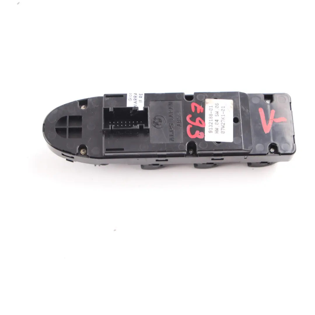 BMW E93 Switch Window Lifter Driver's Side Power Fold Auto Dip - SKU 9132188-1 - Part number 9132188