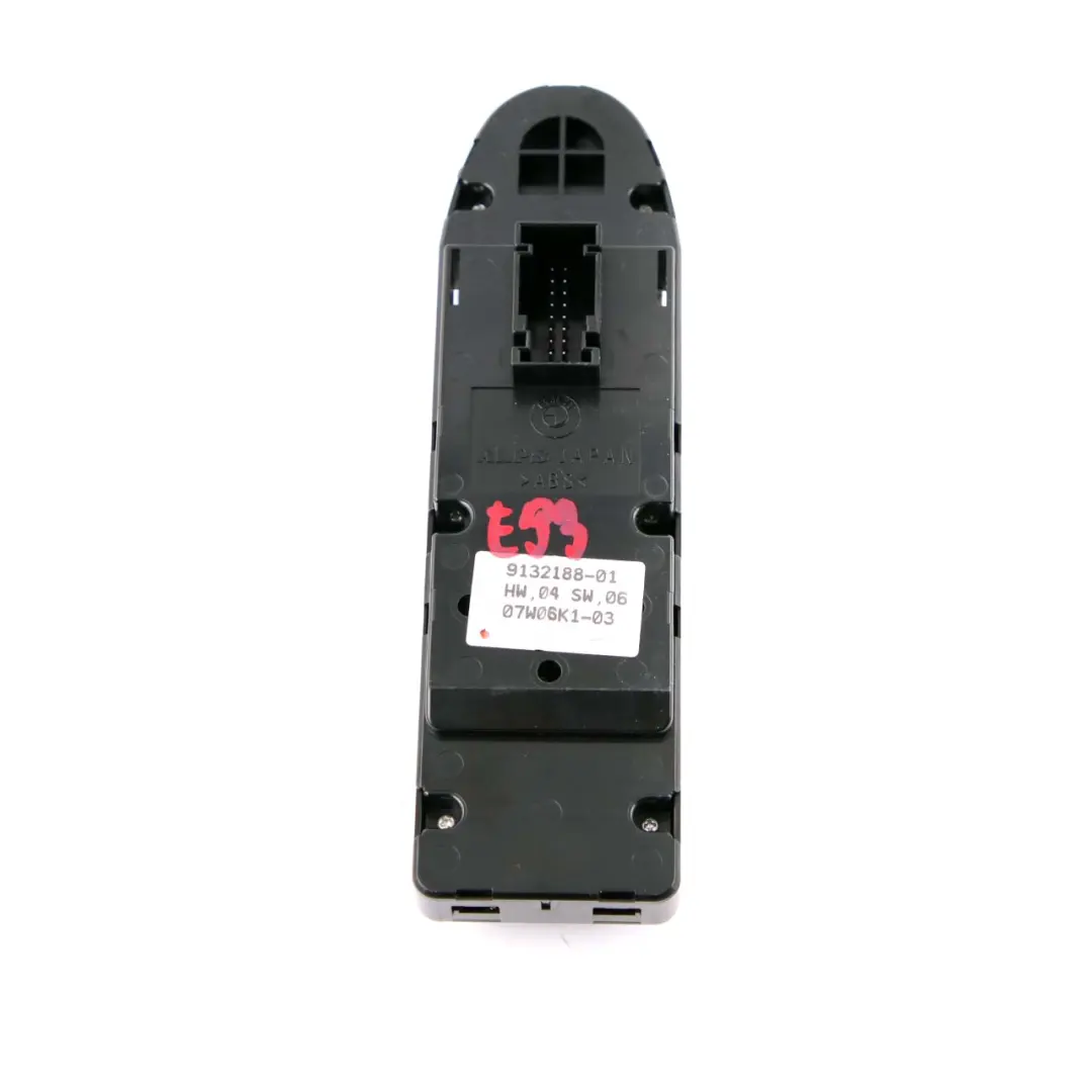 BMW E93 LCI Switch Window Lifter Driver's Side Power Fold Auto Dip - SKU 9132188 - Part number 9132188