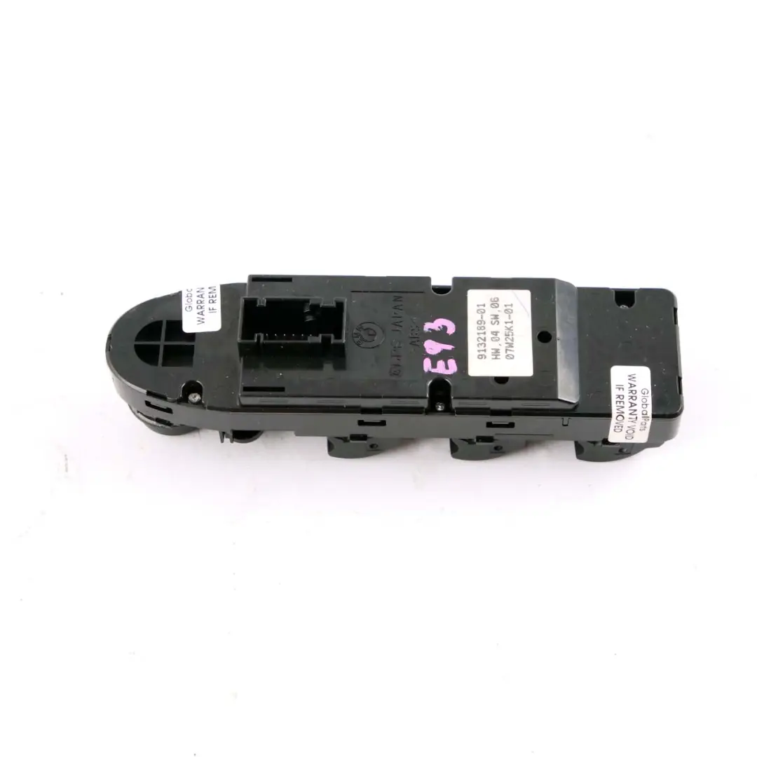 Interruptor elevalunas BMW E93 lado conductor botón Plegado eléctrico para con número de pieza 9132189 Interruptor elevalunas BMW E93 lado conductor botón Plegado eléctrico - SKU 9132189 - Número de pieza 9132189