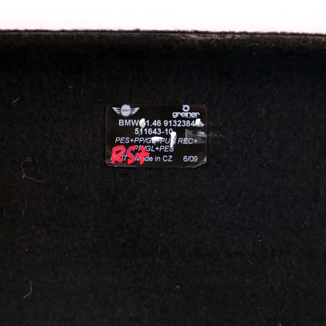 Parcel Shelf Cabrio Convertible Rear Window Trim Panel to Mini R57 with Part number 9132384 Mini R57 Parcel Shelf Cabrio Convertible Rear Window Trim Panel - SKU 9132384-1 - Part number 9132384