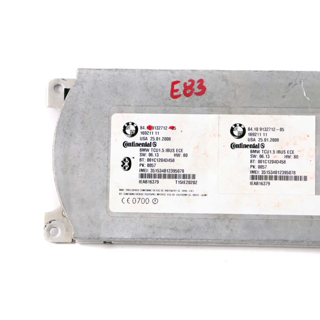 BMW X3 X5 E83 E53 Telematics Control Unit Module GSM - SKU 9132712 - Part number 9132712