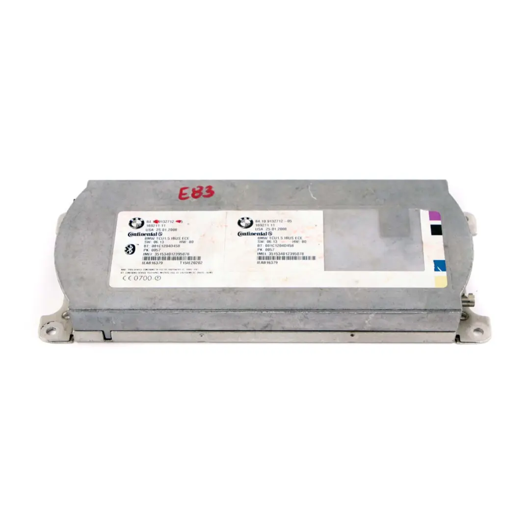 BMW X3 E83 E53 Unidad De Control Telematico Modulo GSM - SKU 9132712 - Número de pieza 9132712