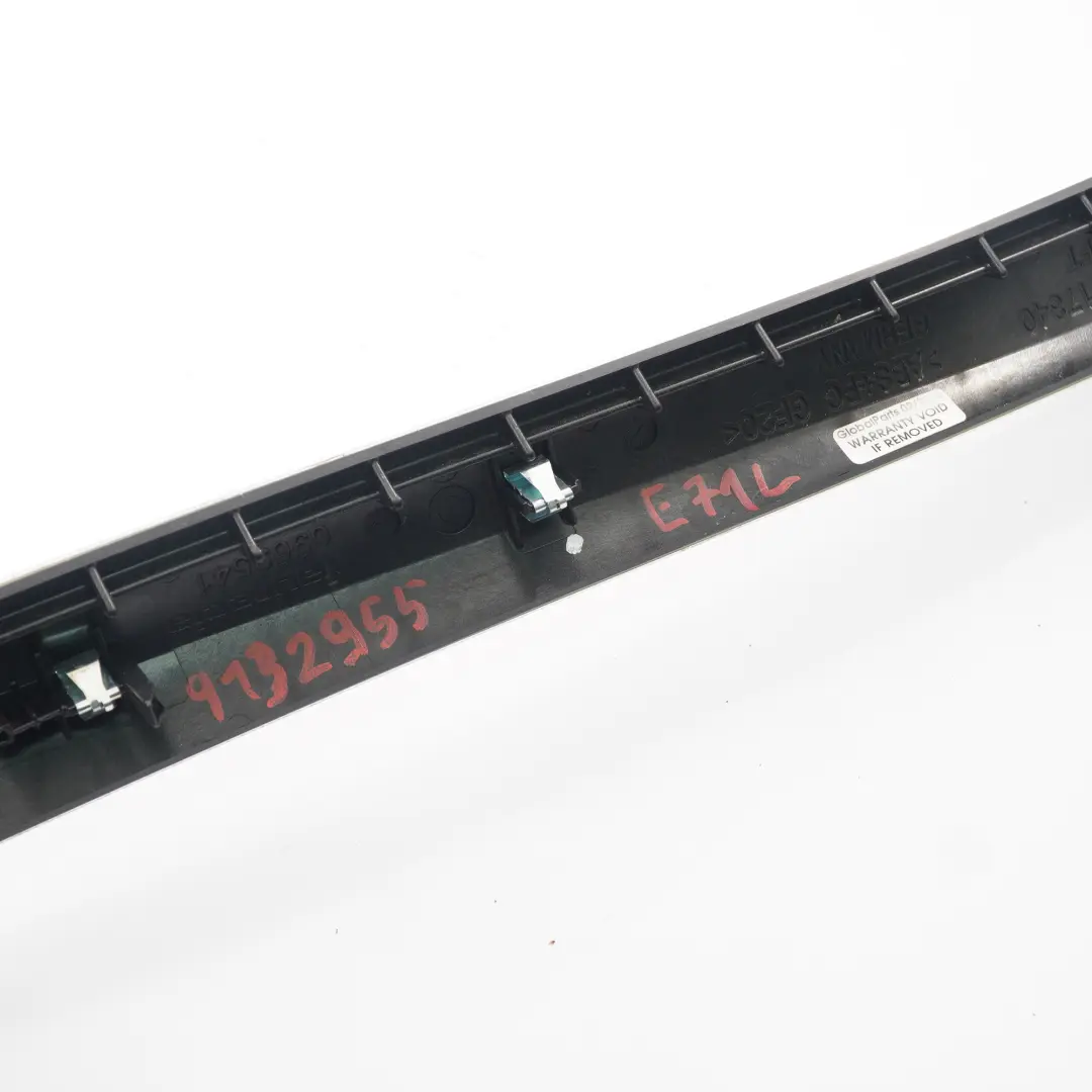 BMW X5 E70 X6 E71 Listwa Konsoli Środkowej Lewa Czarne Aluminium - SKU 9132955 - Numer Części 9132955