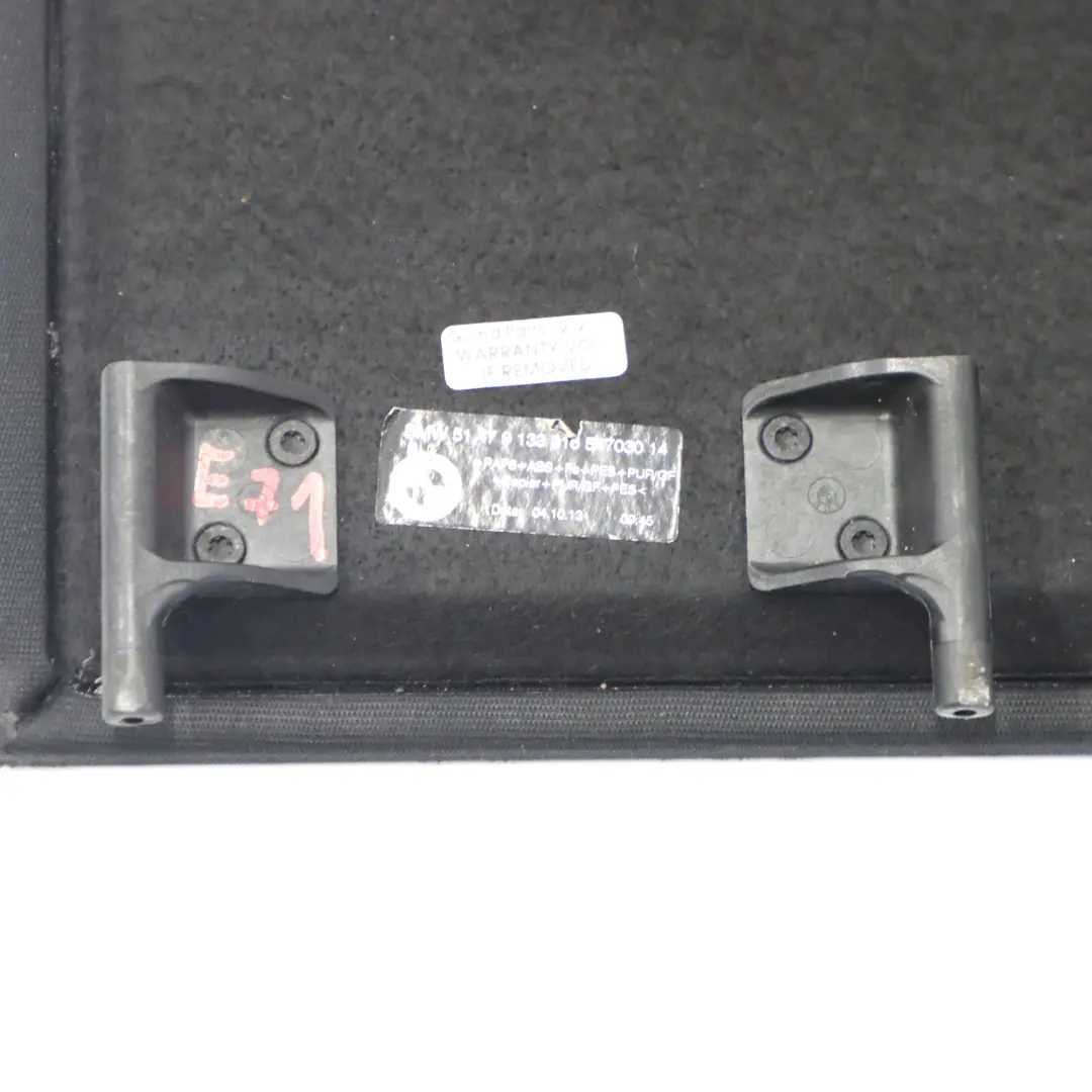 BMW X6 E71 F16 Półka Bagażnika Tylna Szara - SKU 9133316 - Numer Części 9133316