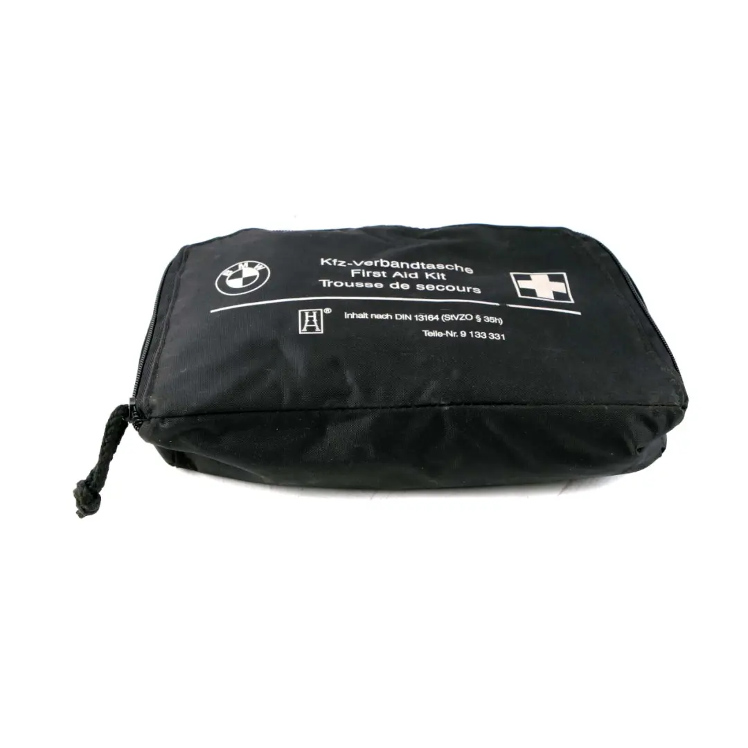 Universal First Aid Emergency Medical Kit Pouch Black to BMW with Part number 9133331 BMW Universal First Aid Emergency Medical Kit Pouch Black - SKU 9133331 - Part number 9133331